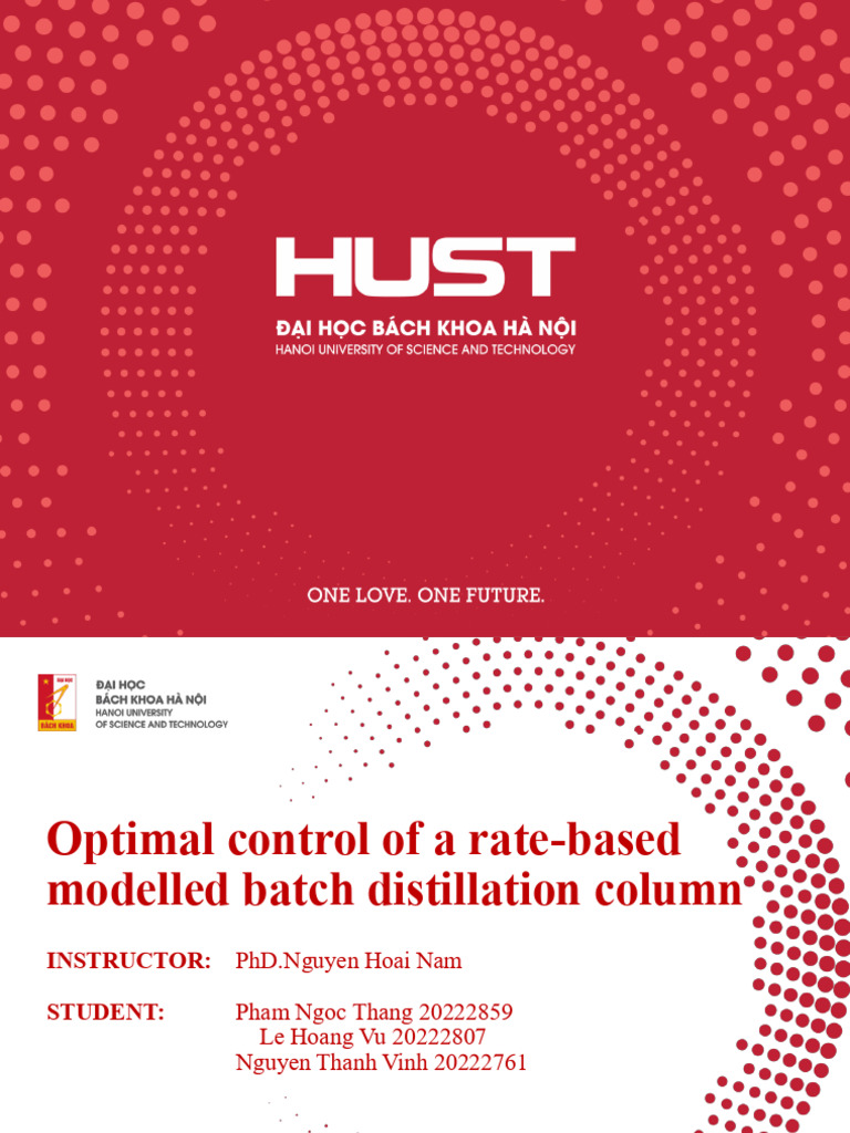 Hust PPT Template 2022 Red 4x3 | PDF | Distillation | Temperature