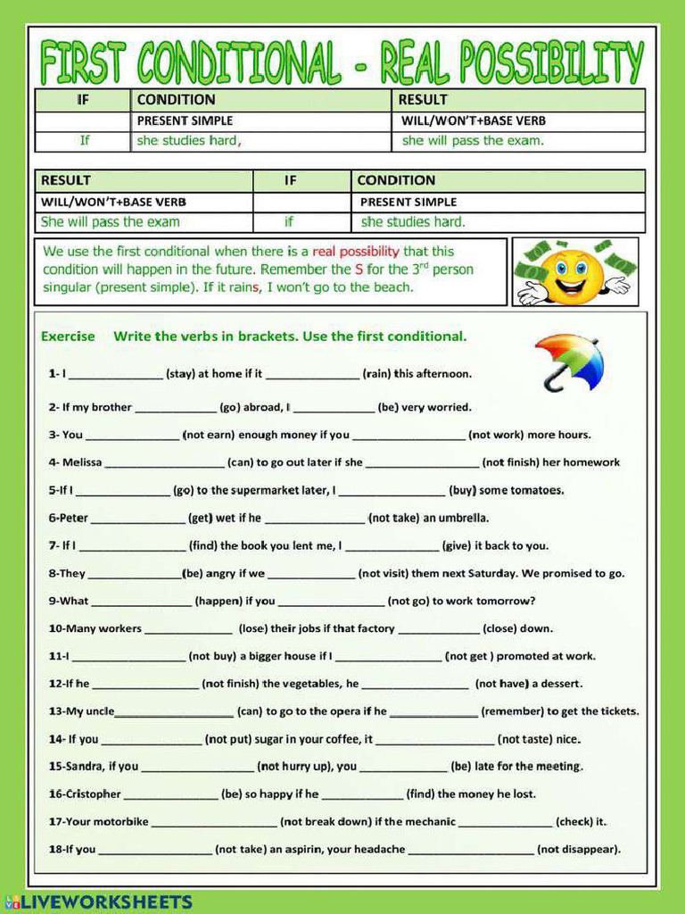 First Conditional Worksheet | PDF