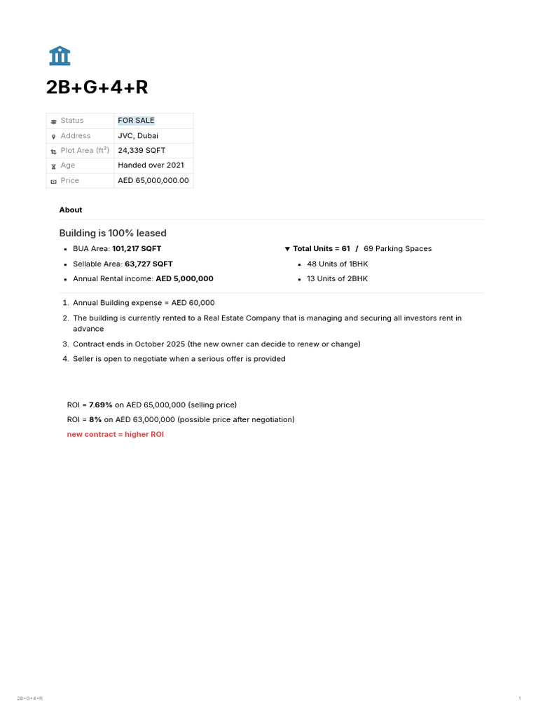 JVC Building - 65M | PDF