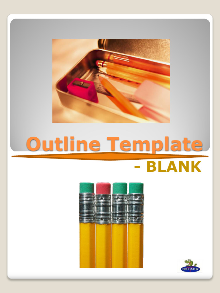 Free Outline Template Blank | PDF