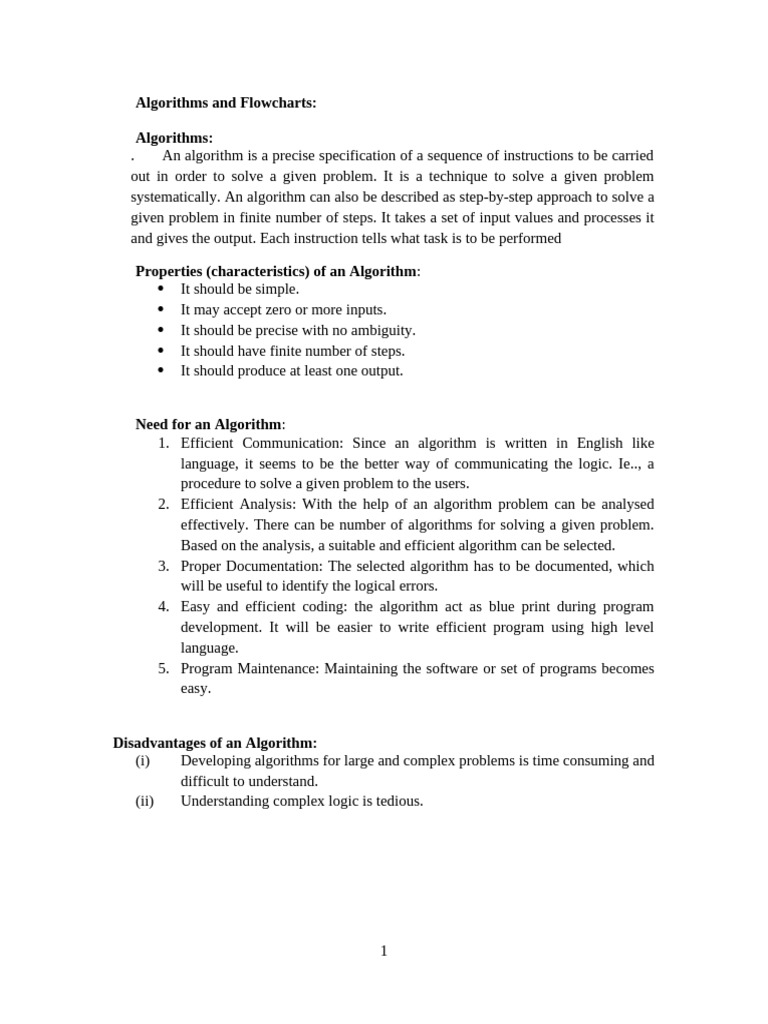 CSC 102 - Algorithm by OGBENII ADIO. | PDF