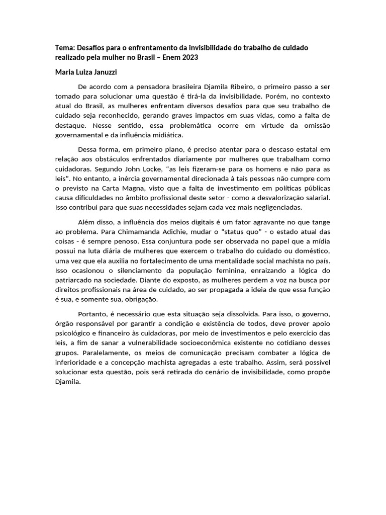 Redações Nota Mil ENEM | PDF