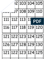101-200 Numbers for Pocket Chart