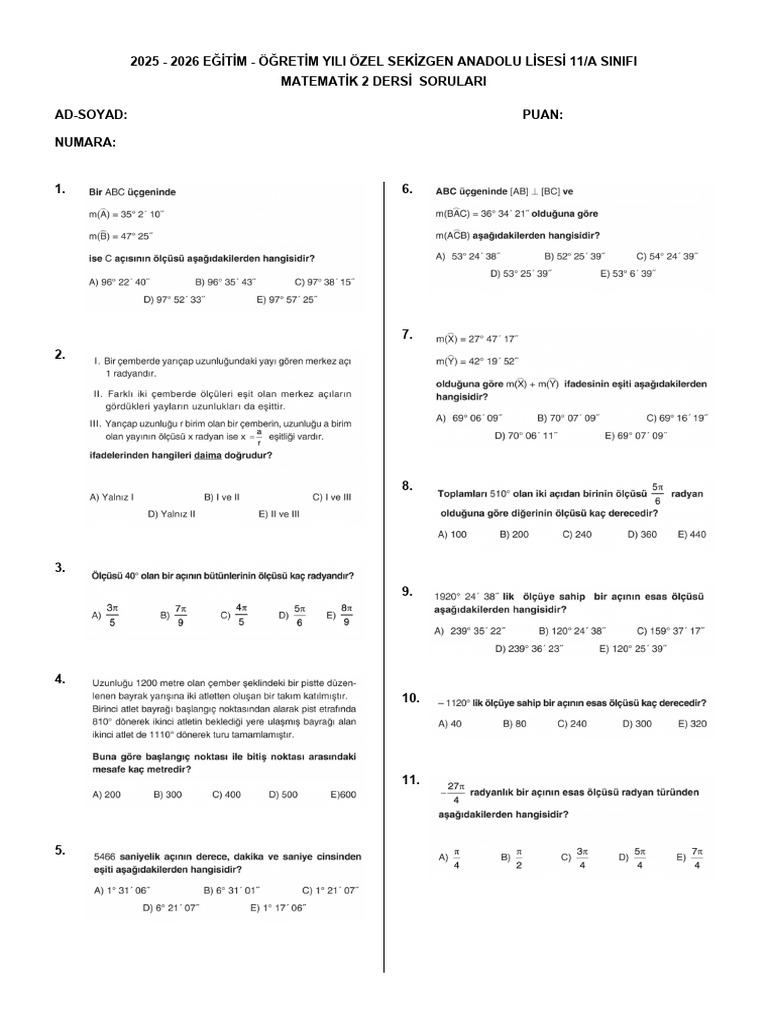 Matemati̇k 2 | PDF