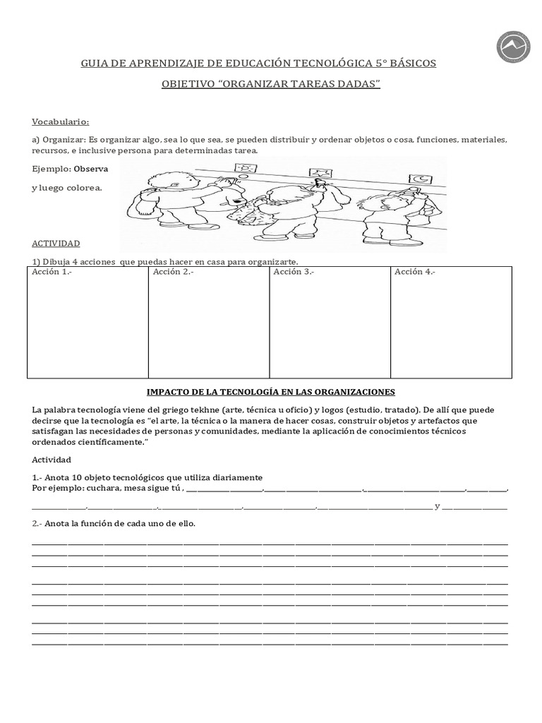 Guia de 5 Basico Tec | PDF | Aprendizaje | Cognición