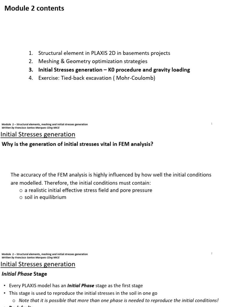 Module 2 Part 3 - Initial Stress | PDF | Stress (Mechanics) | Finite ...