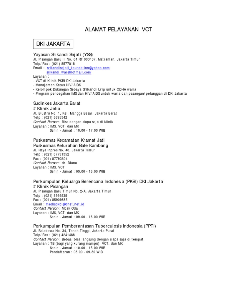 Daftar Vct Pdf