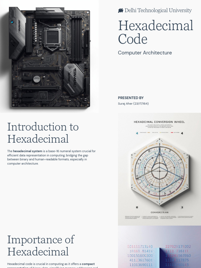 Presentation - Hexadecimal Code | PDF | Computer Programming | Computing