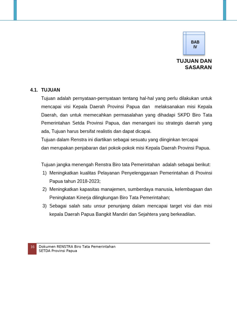 TAPEM BAB IV Tujuan Dan Sasaran | PDF
