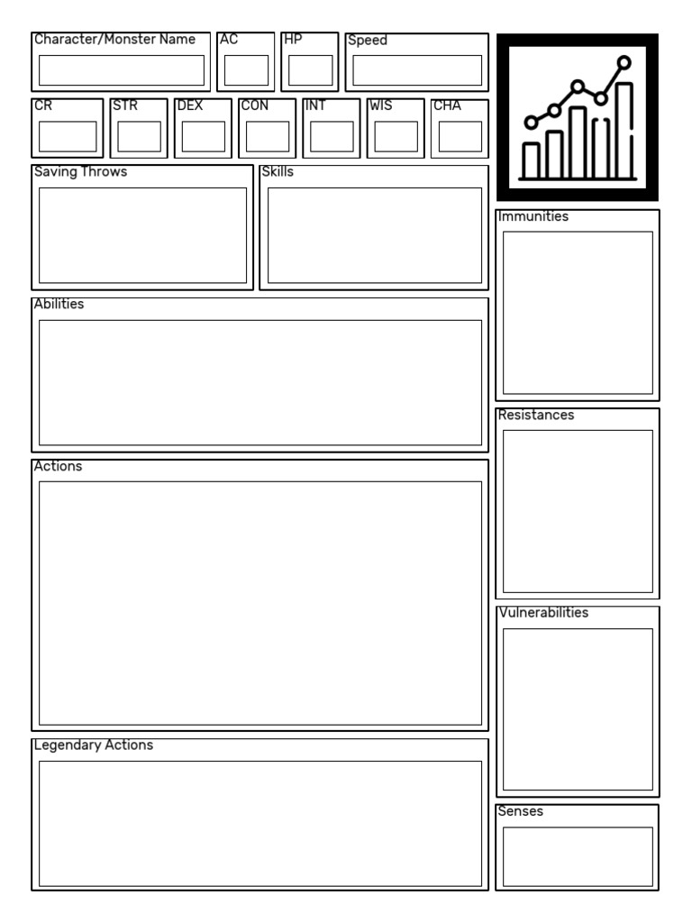 Monster or NPC Statistics (Detailed) | PDF
