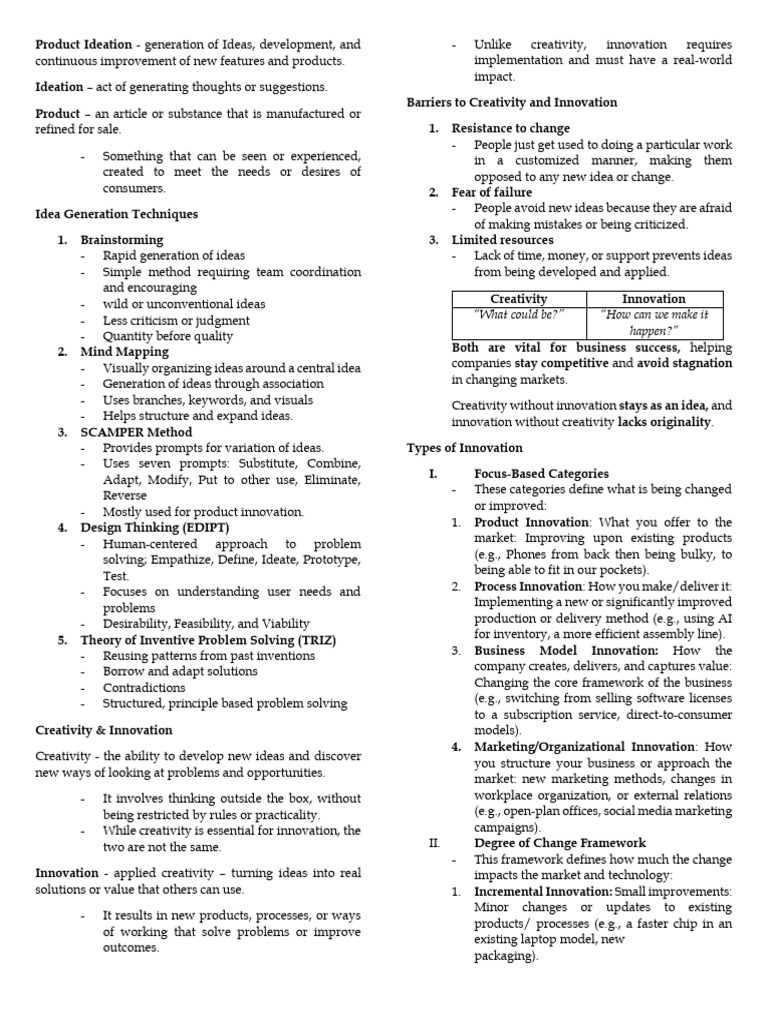 Techno (M1 Docs Notes) | PDF | Innovation | Usability