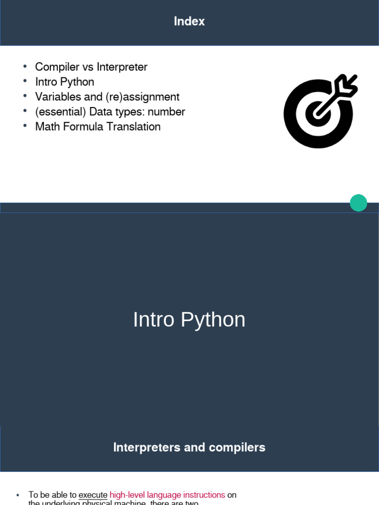 Slides 03 Intro Python Print | PDF | Data Type | Compiler