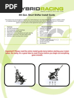 Download 8th Gen Short Shifter Install Guide by Hybrid Racing SN101751898 doc pdf