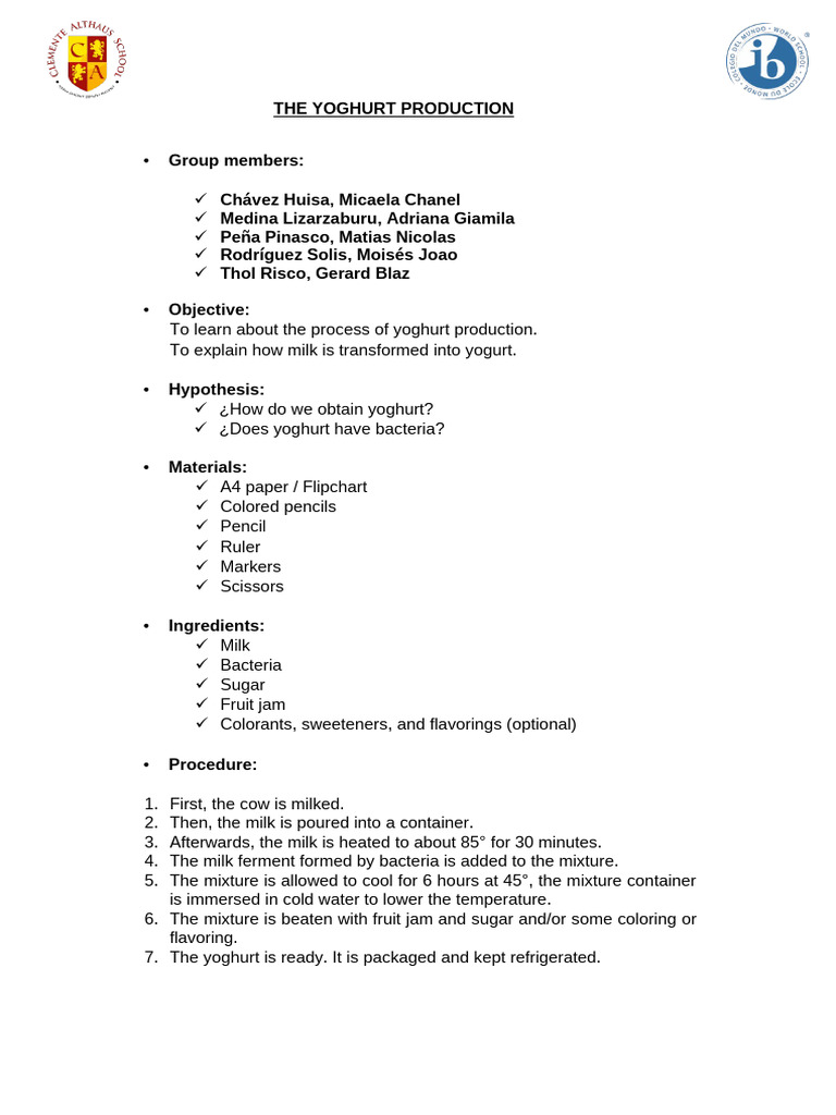 Social Studies - Yoghurt v2 | PDF | Yogurt | Milk