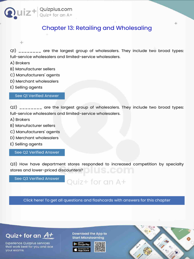 Are The Largest Group of Wholesalers They Include Two Broad Types ...