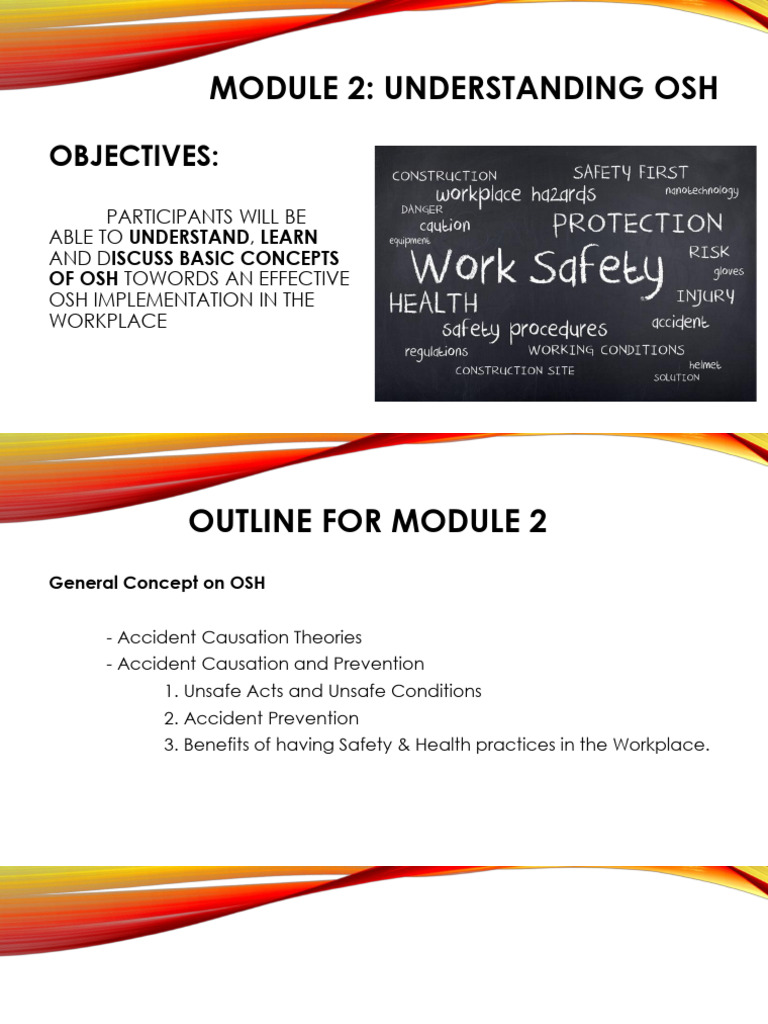 Occupational Safety Health Training DRG Module 2 Part 1 | PDF