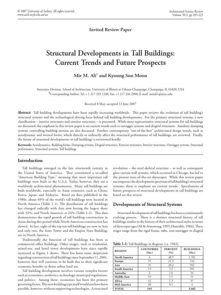 Structural Developments in Tall Buildings | PDF | Truss | Framing ...