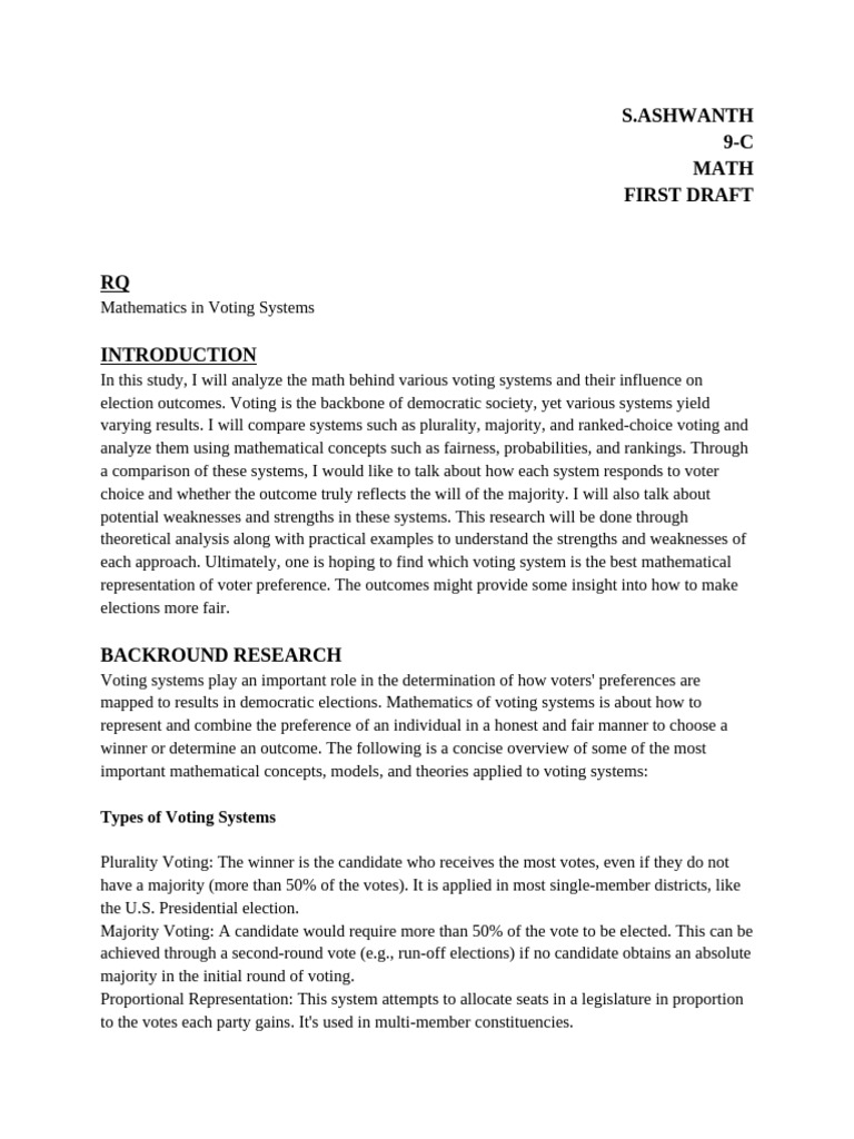 Ashwanth Math First Draft | PDF