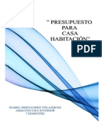 Presupuesto de Casa Habitacion