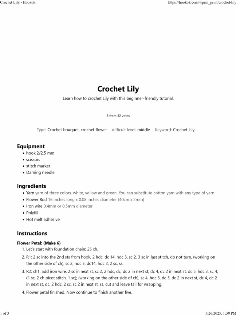 Lily Hookok | PDF