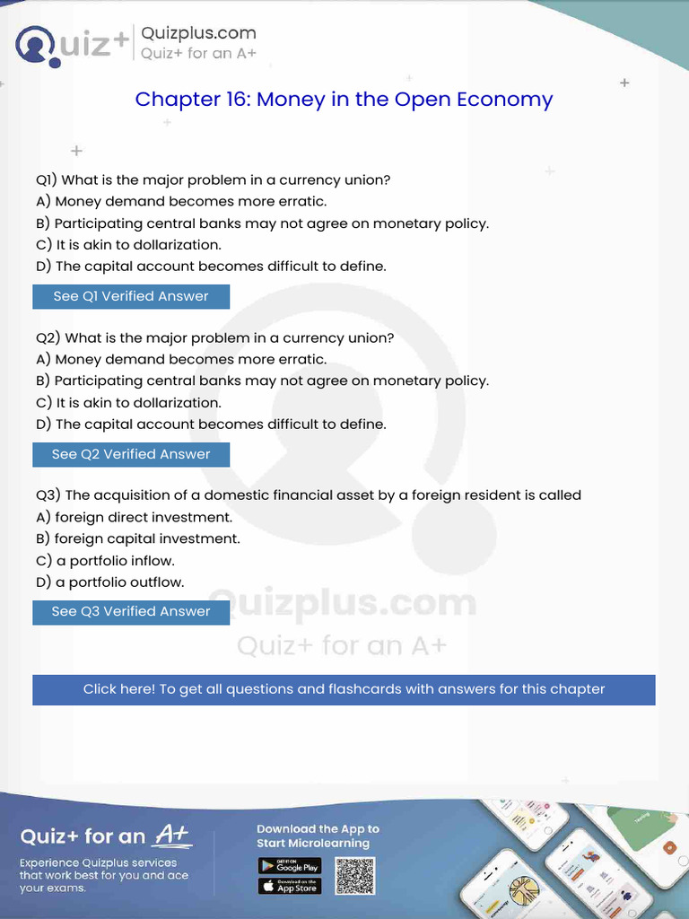 What Is The Major Problem in A Currency Union | PDF