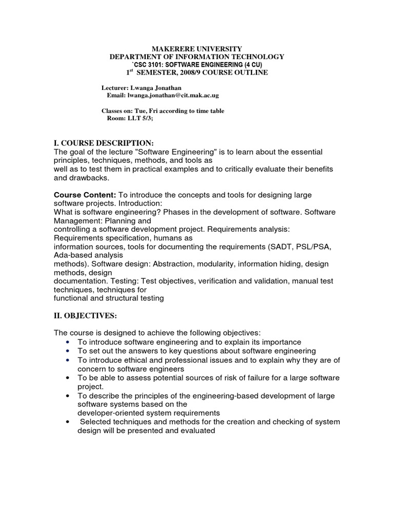 0 Software Engineering | PDF