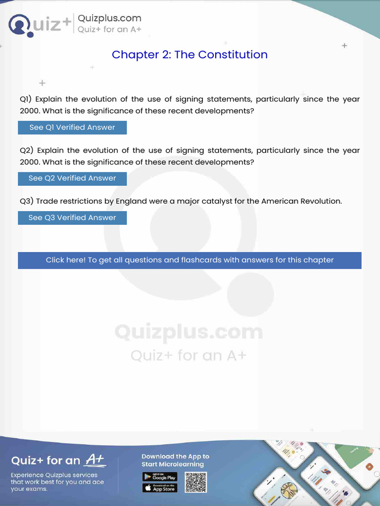 Explain The Evolution of The Use of Signing Statements Particularly ...