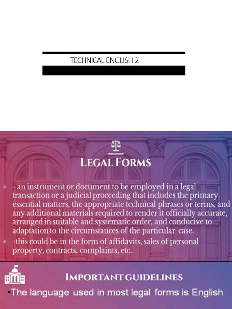 Legal Forms | PDF