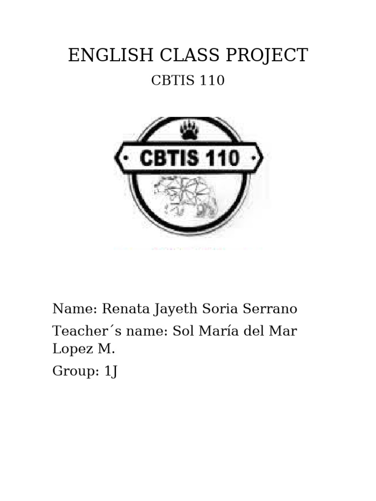 English Class Project | PDF
