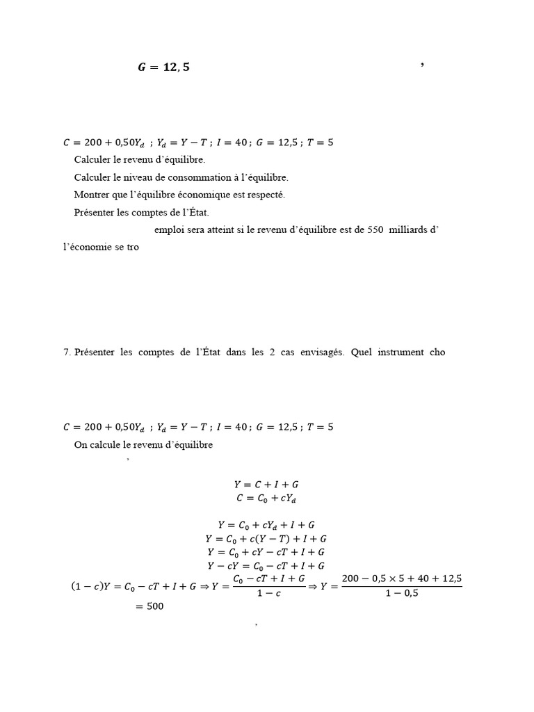 Exercice Correction Exo6 Macro | PDF