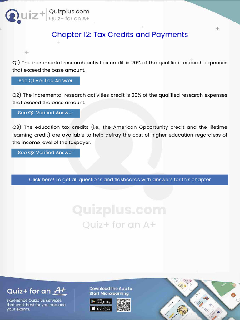 The Incremental Research Activities Credit Is 20 of The Qualified ...