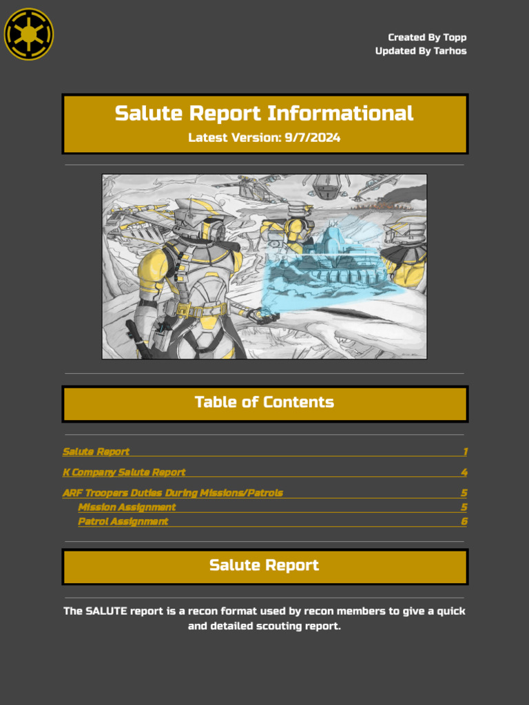 Salute Report | PDF