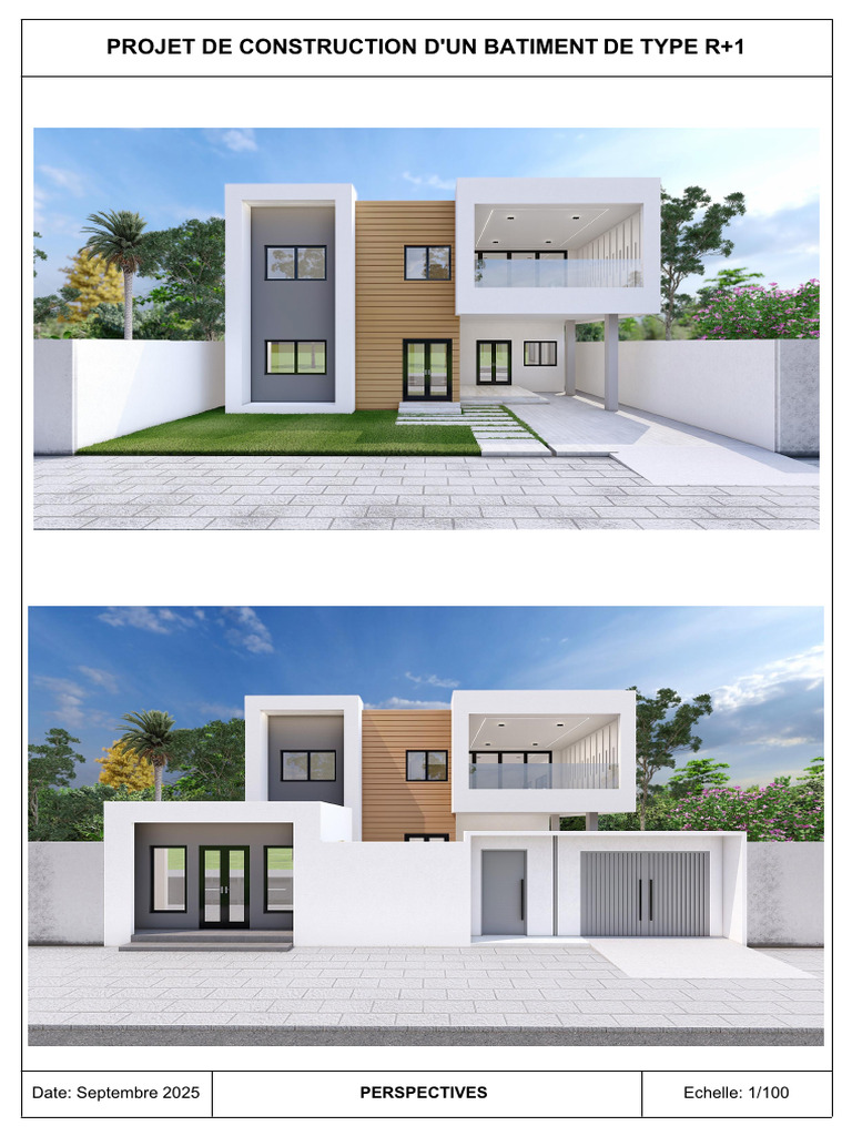 Construction D'un Batiment de Type r+1 | PDF