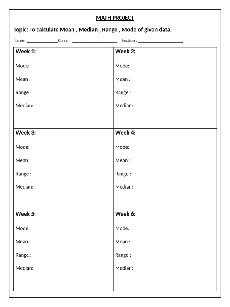 Math Project | PDF