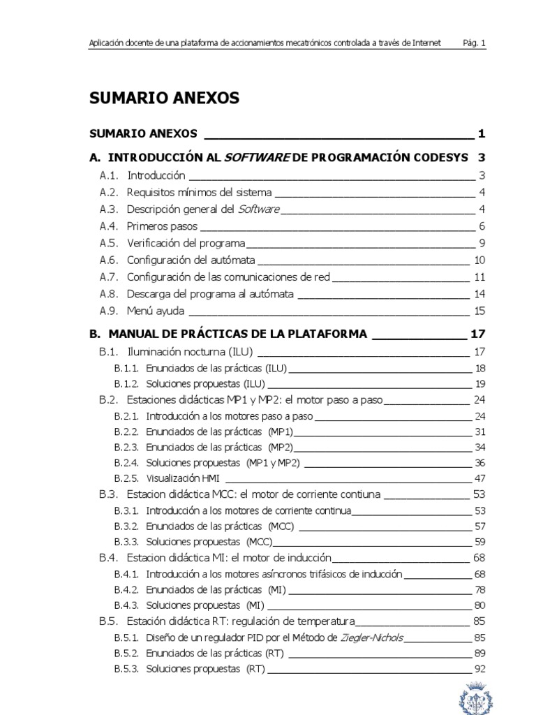 Manual CoDeSys 2.3 en Español PDF | PDF | Motor eléctrico | Ingenieria ...