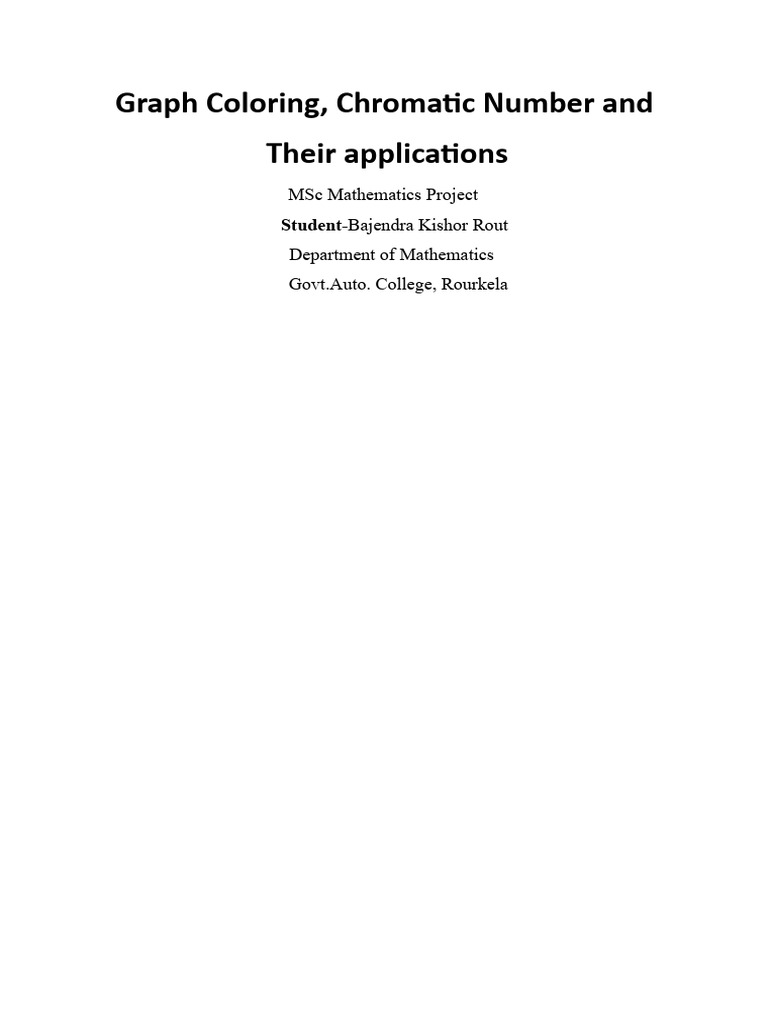 Graph Coloring | PDF