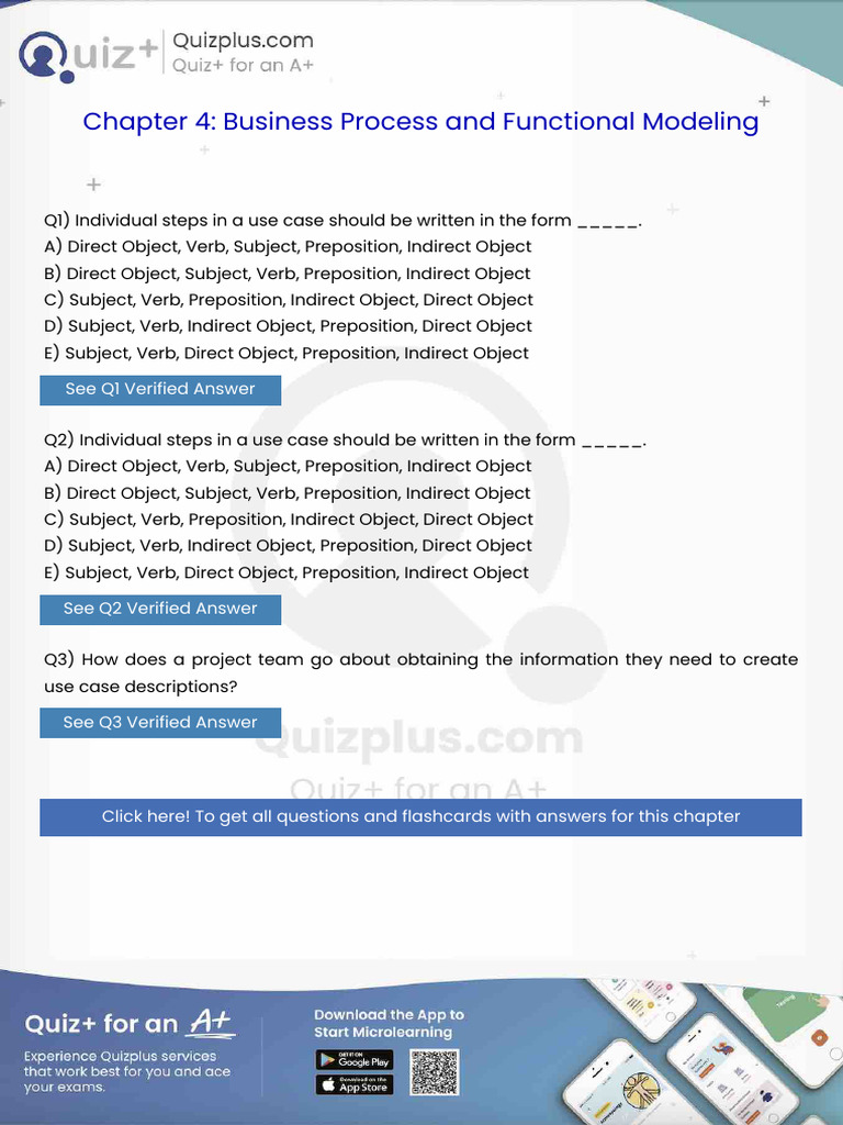Individual Steps in A Use Case Should Be Written in The Form | PDF