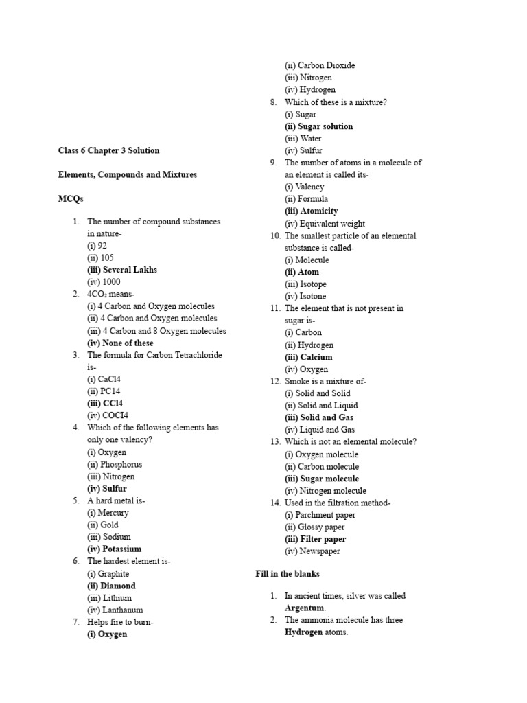 Class 6 Chapter 3 | PDF