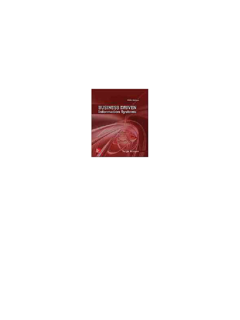 Business Driven Information Systems Fifth Edition. Edition Baltzan ...