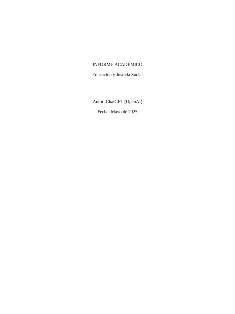 Educacion y Justicia Social | PDF | Educación de la primera infancia ...
