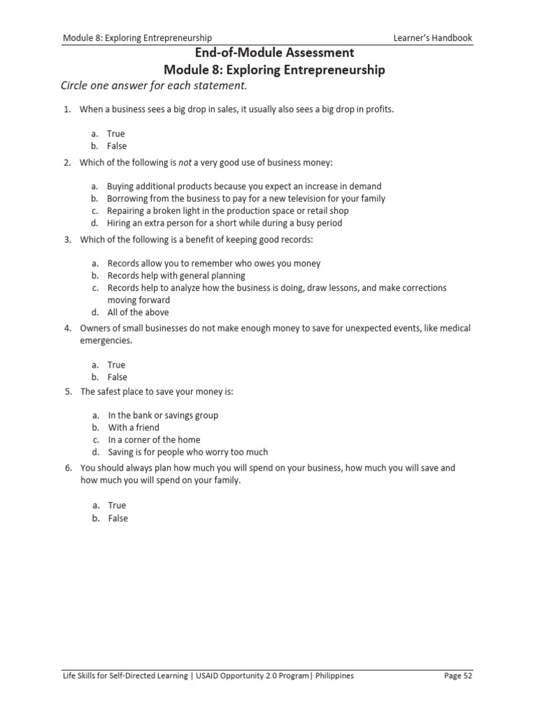 Module 8 - Exploring Entrepreneurship | PDF