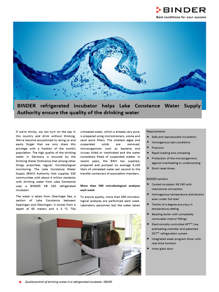 2011 07 Cs Water KB EN | PDF | Water | Microbiology