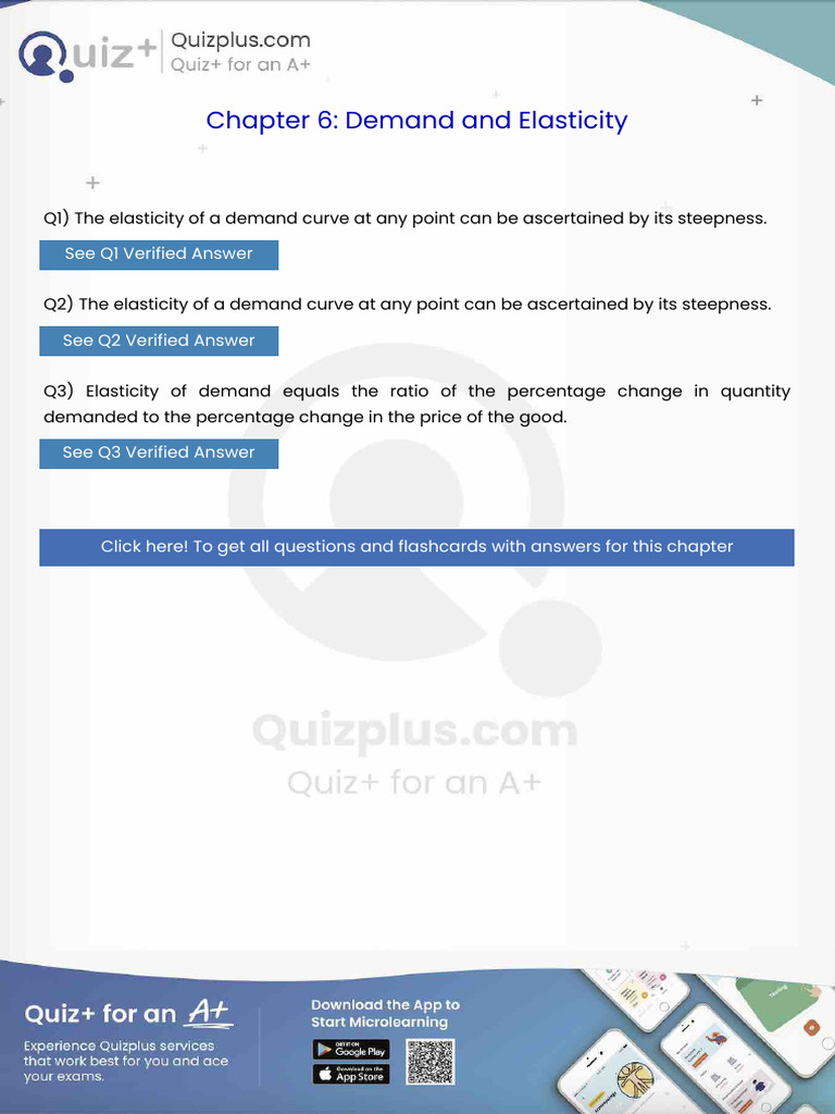 The Elasticity of A Demand Curve at Any Point Can Be Ascertained by Its ...