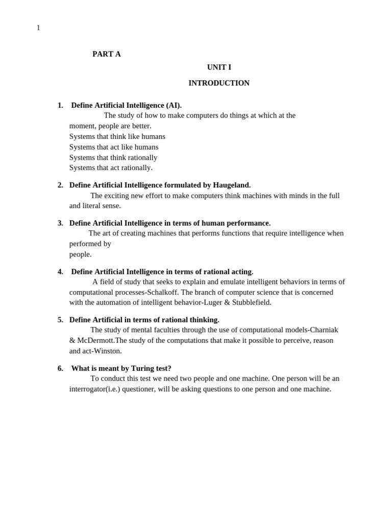 Cs8601-Ci Important Questions | PDF