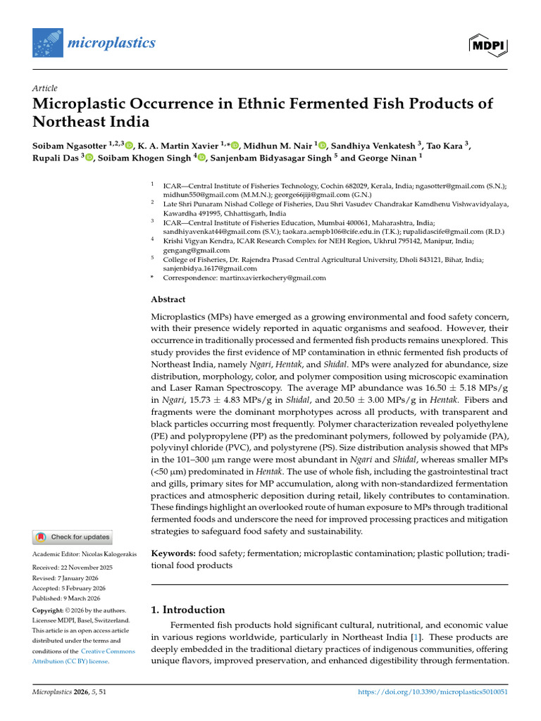Microplastics 05 00051 | PDF | Analysis Of Variance | Variance