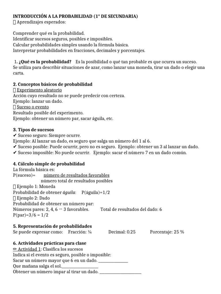 Introducción A La Probabilidad | PDF | Probabilidad | Teoría de ...