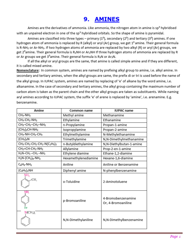 Amines | PDF