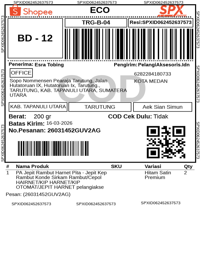 Label Pengiriman | PDF