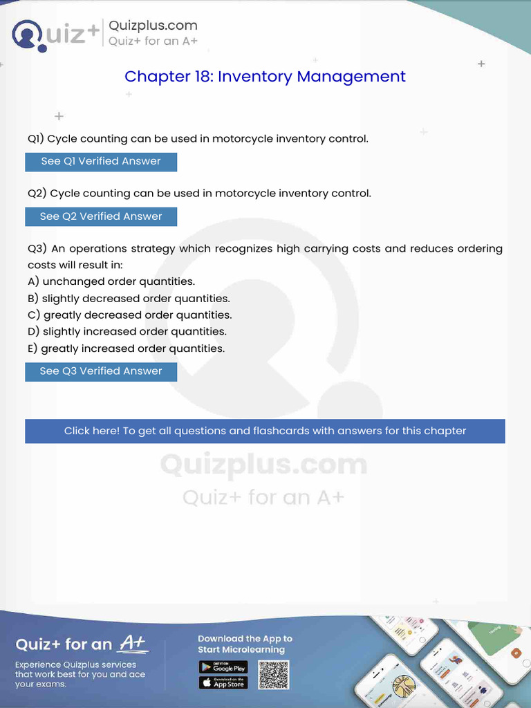 Cycle Counting Can Be Used in Motorcycle Inventory Control | PDF