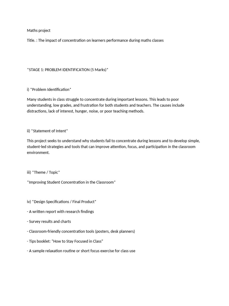Maths Project | PDF